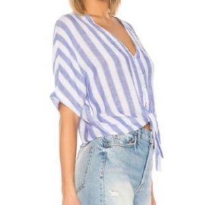 Rails Thea Pacifica Stripe Crop Button Down